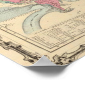 Poster Carte du monde (Coin)