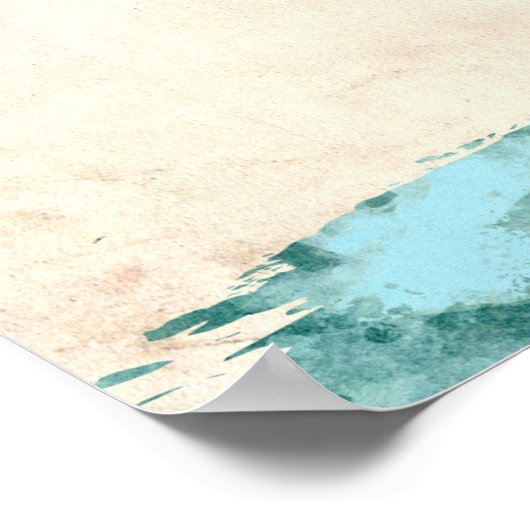 Poster Carte du monde (Coin)