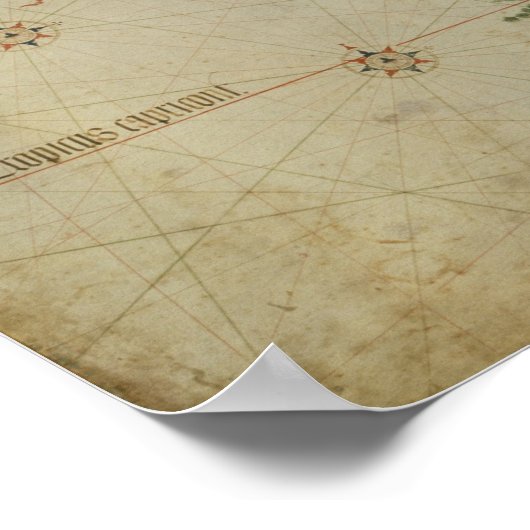 Poster Carte du monde (Coin)