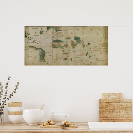 Poster Carte du monde (Cuisine)