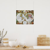 Poster Carte du monde (Cuisine)