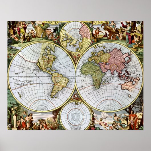 Poster Carte du monde (Devant)