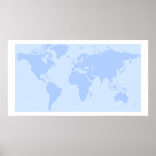 Poster Carte du monde