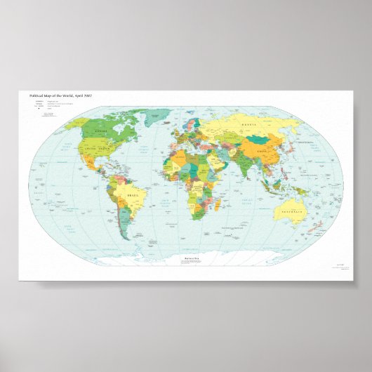 Poster Carte du monde (Devant)