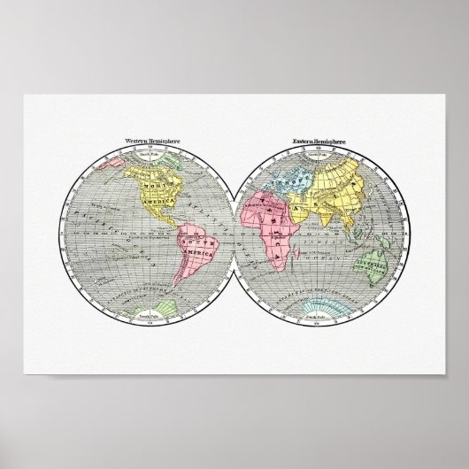 Poster Carte du monde (Devant)