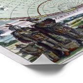 Poster Carte du monde (Coin)