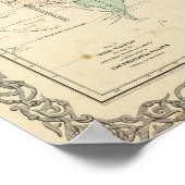 Poster Carte du monde (Coin)
