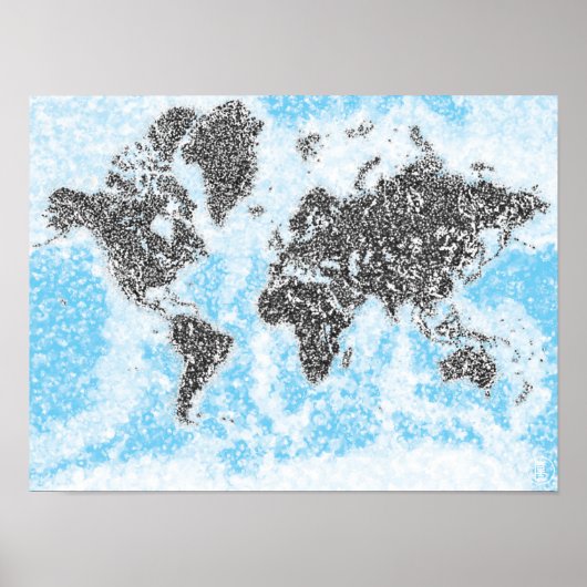 Poster Carte du monde (Devant)
