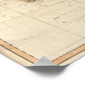 Poster Carte du monde (Coin)