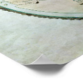 Poster Carte du monde (Coin)