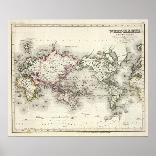 Poster Carte du monde (Devant)