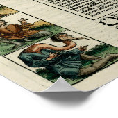 Poster Carte du monde 1493 (Coin)