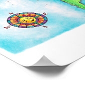 Poster Carte du monde 15 (Coin)