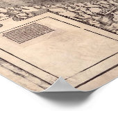 Poster Carte du monde | 1507 (Coin)