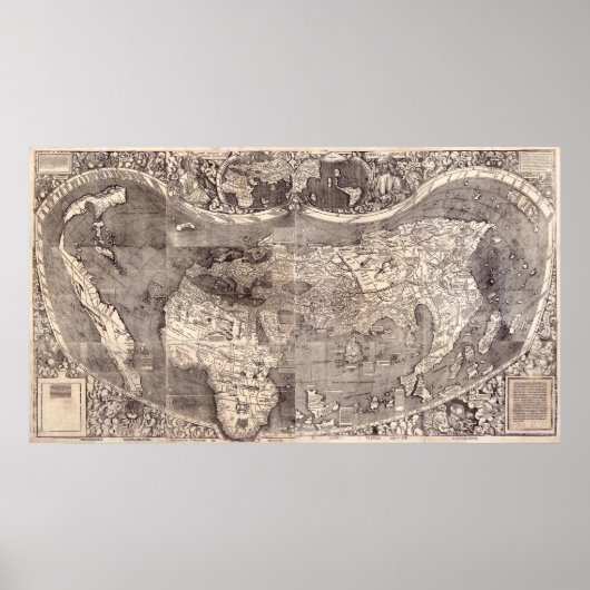 Poster Carte du monde | 1507 (Devant)