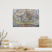 Poster Carte du monde 1572 (Cuisine)