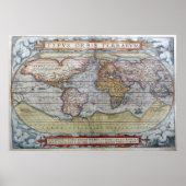 Poster Carte du monde 1572 (Devant)