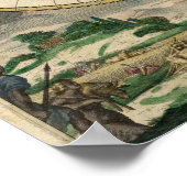 Poster Carte du monde - 1689 (Coin)