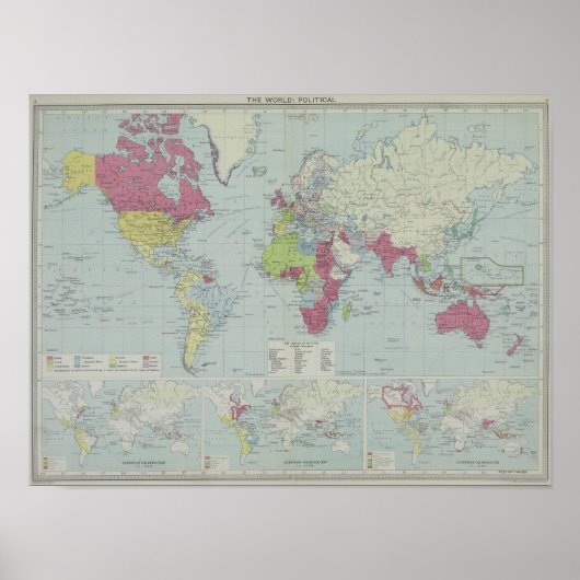 Poster Carte du monde 2 (Devant)