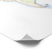 Poster Carte du monde 2 illustrée (Coin)