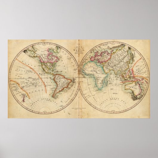 Poster Carte du monde 3 (Devant)