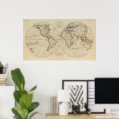 Poster Carte du monde 4 (Bureau à domicile)