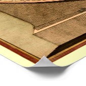 Poster Carte du monde à double hémisphère du capitaine Co (Coin)