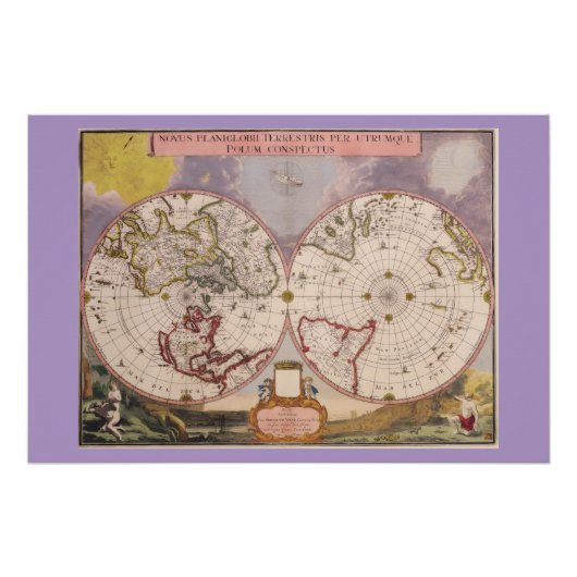 Poster Carte du monde antique (Devant)