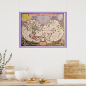 Poster Carte du monde antique (Cuisine)