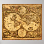 Poster Carte du monde antique (Devant)