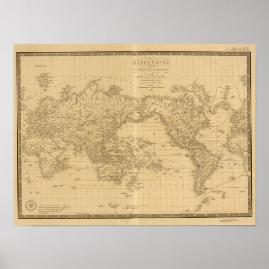 Poster Carte du monde antique (Devant)