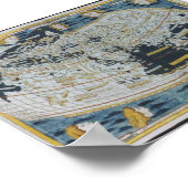 Poster Carte du monde antique 1482 (Coin)