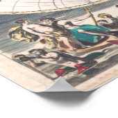 Poster Carte du monde antique à double hémisphère (Coin)