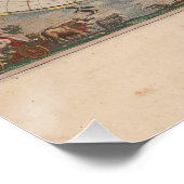 Poster Carte du monde antique : Art de la cartographie hi (Coin)