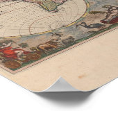 Poster Carte du monde antique : Art de la cartographie hi (Coin)