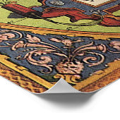 Poster Carte du monde antique des Amériques, 1570 (Coin)