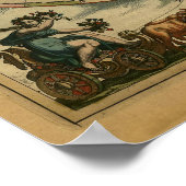 Poster Carte du monde antique par Joan Blaeu, vers 1664 (Coin)