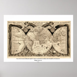 Poster Carte du monde antique par Philipp Eckebrecht - 16