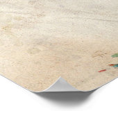 Poster Carte du monde Aquarelle urbaine (Coin)