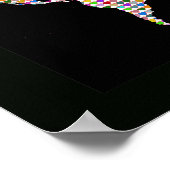 Poster carte du monde aux coeurs colorés (Coin)