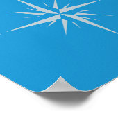 Poster Carte du monde avec drapeaux (Coin)