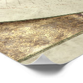 Poster Carte du monde connu, de 'Geographia' (Coin)