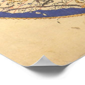 Poster Carte du monde d'Al-Idrisi (Coin)