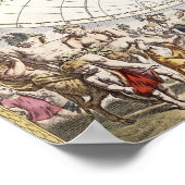 Poster Carte du monde d'Atlas Maior (Coin)