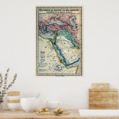 Poster Carte du monde de Noé (Cuisine)