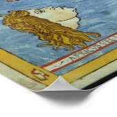 Poster Carte du monde de Ptolémée (Coin)