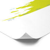 Poster Carte du monde des continents (Coin)