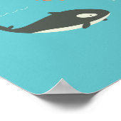 Poster Carte du monde des enfants avec illustrations Post (Coin)