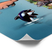 Poster Carte du monde des loisirs (Coin)