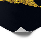 Poster Carte du monde des points d'or (Coin)